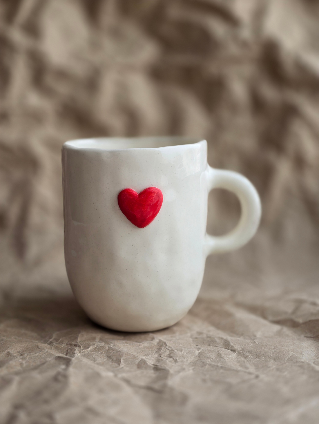 Кружка керамическая "Сердце" - фотография товара