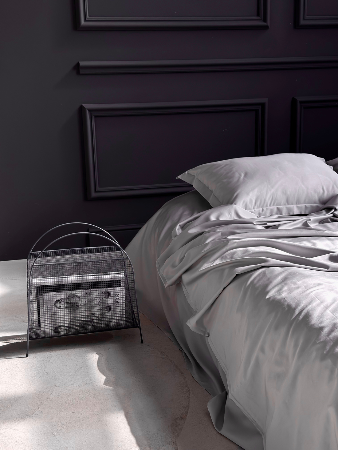 Комплект постельного белья "Серая гавань" - фотография товара