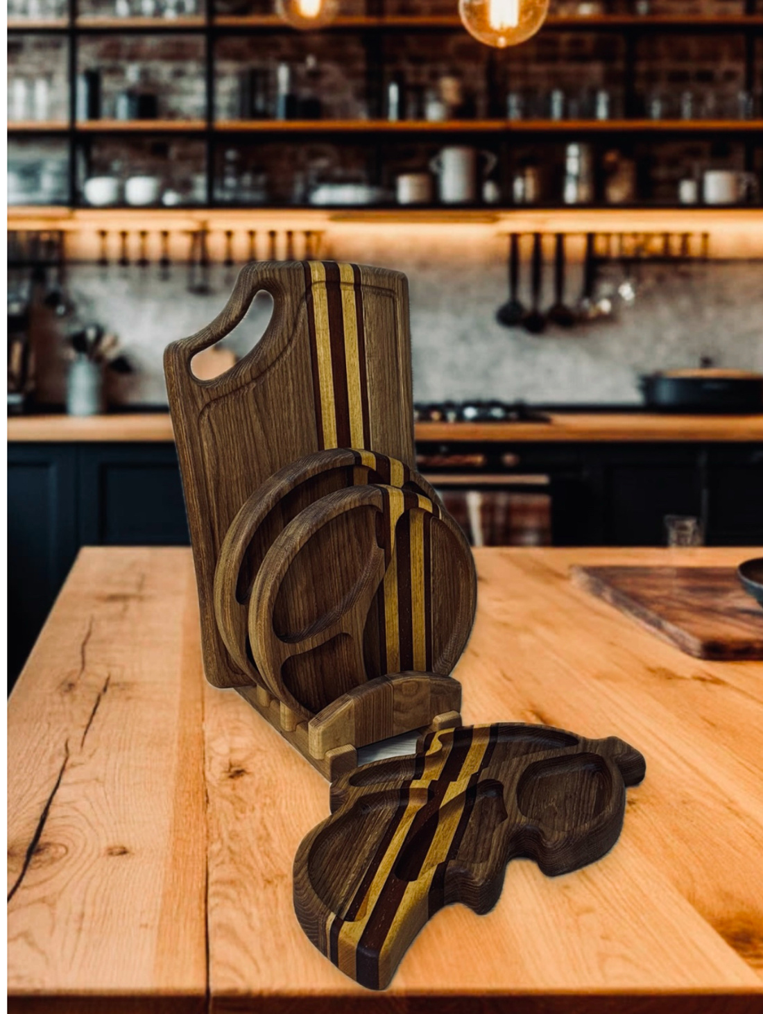 Набор из 4 менажниц на подставке - фотография товара