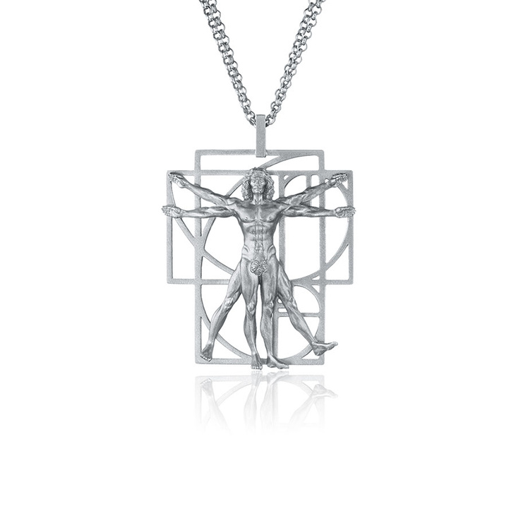 Серебряный кулон VITRUVIAN MAN