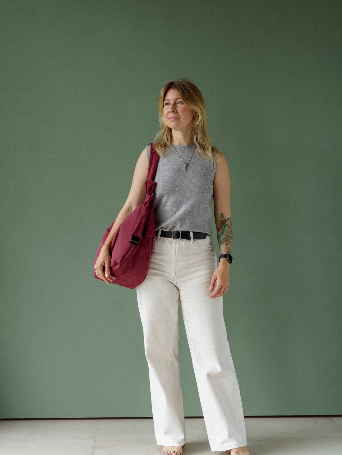 Сумка "Луна" LOKKI, сливовый - фотография товара