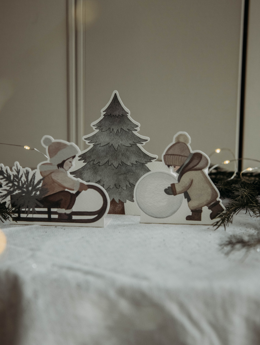 Бумажные фигурки «Новогодняя коллекция» Дети - фотография товара