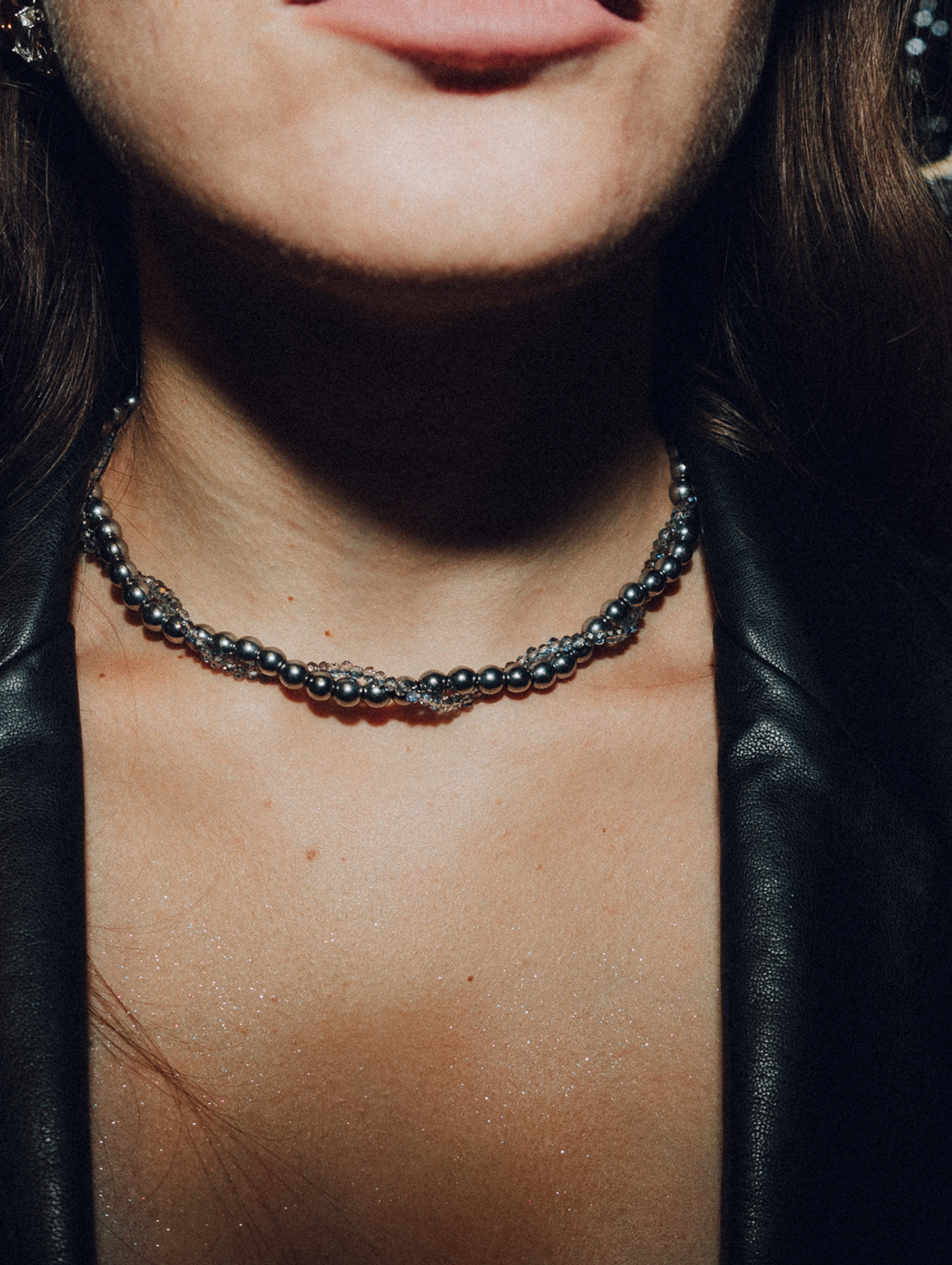 Колье из гематита - фотография товара