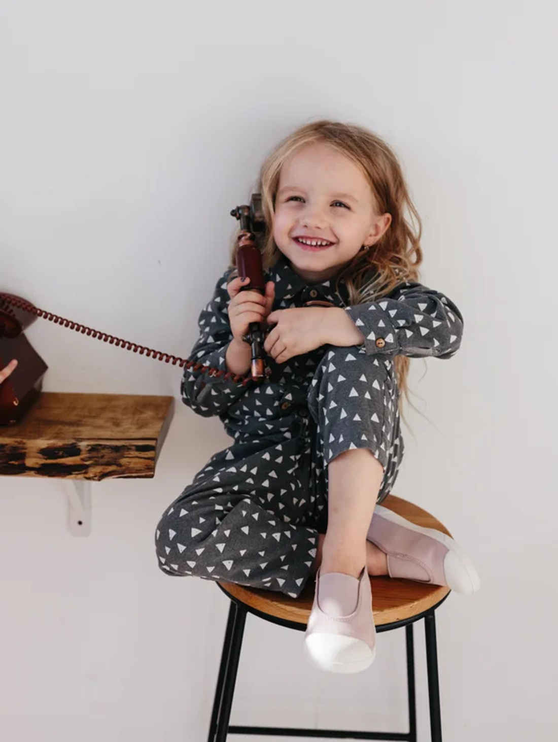 Костюм из фланели Графит с принтом - фотография товара