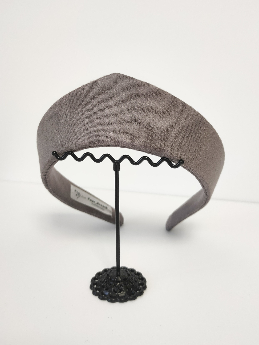 Ободок-кокошник "Серый" - фотография товара