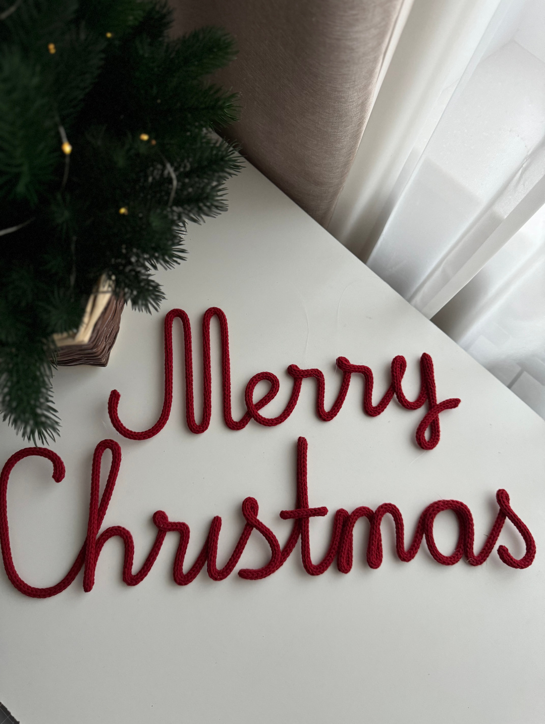 Интерьерная надпись «merry Christmas» - фотография товара