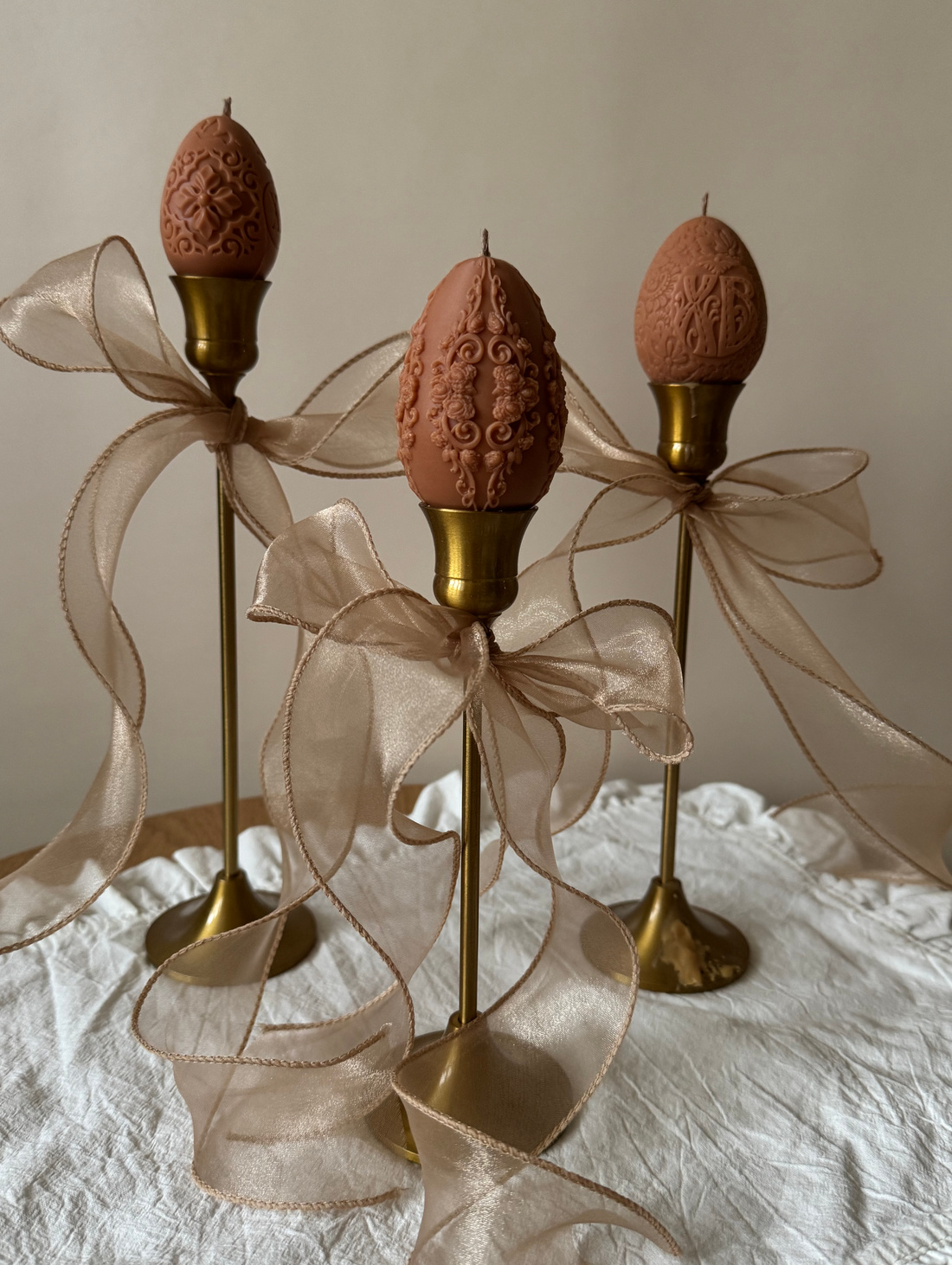 Набор свечей "Пасхальные яички" - фотография товара