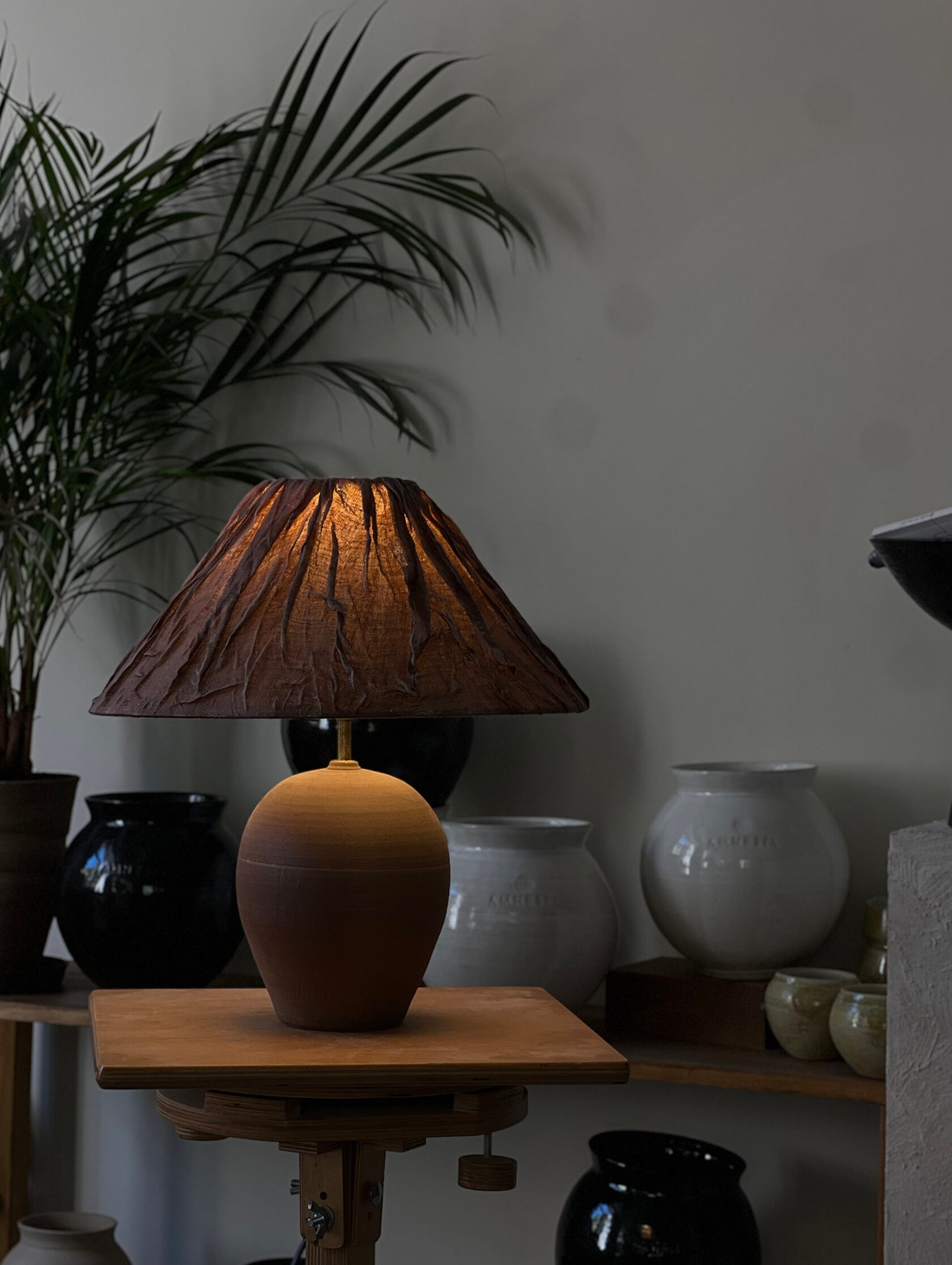 Лампа "Ноябрьский Рассвет. Роза" - фотография товара