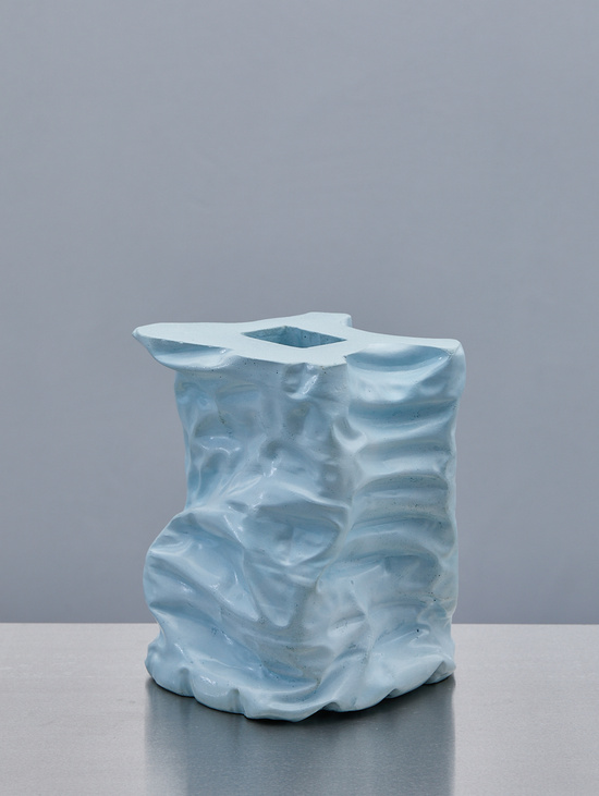 Ваза "Wavy Vase" Голубой