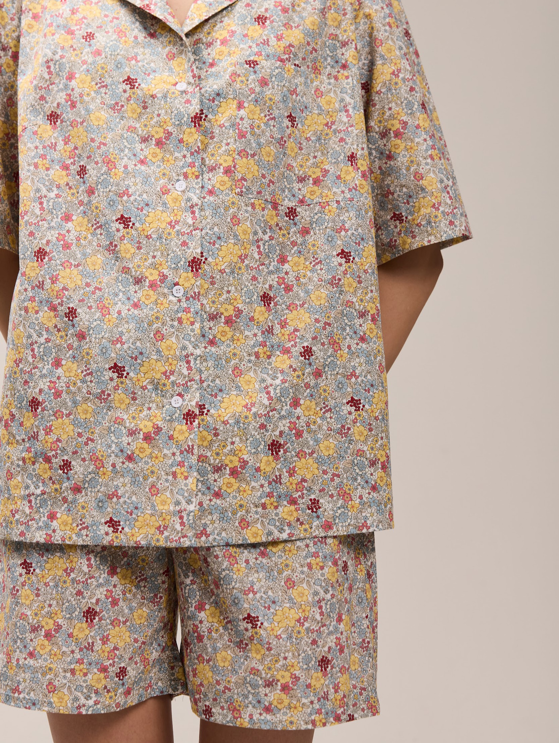 Базовая рубашка «Бабушкин сад» - фотография товара