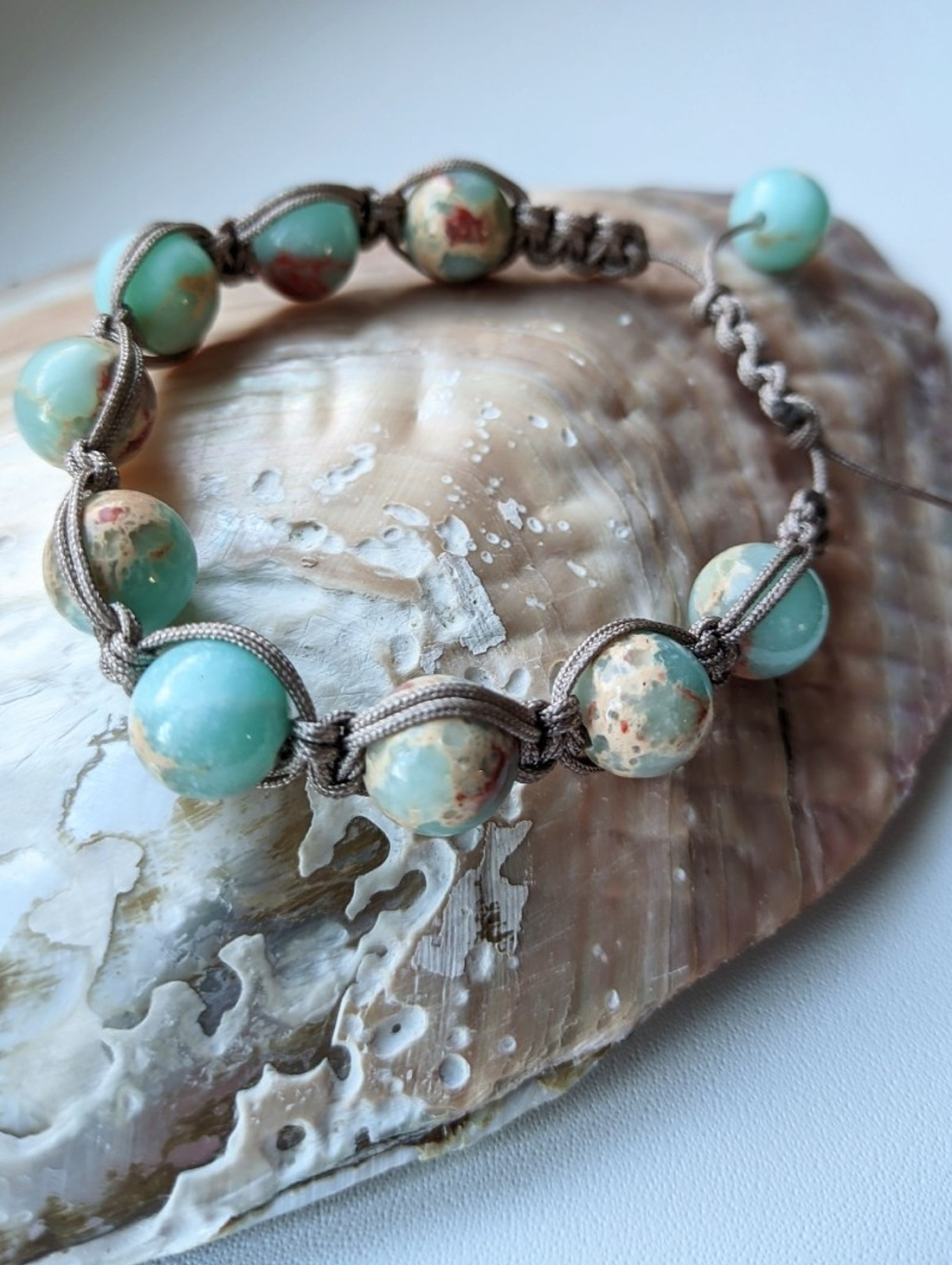 Браслет Шамбала из натуральных камней "Добро" - фотография товара