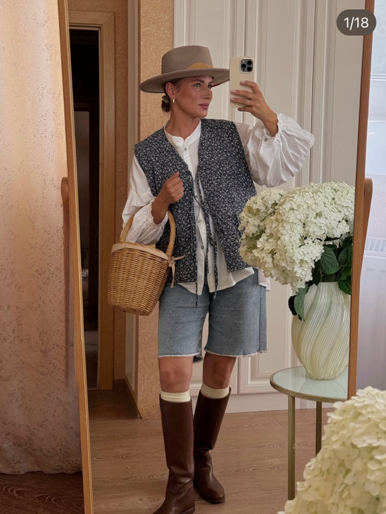 Плетеная сумка корзина в стиле Биркин