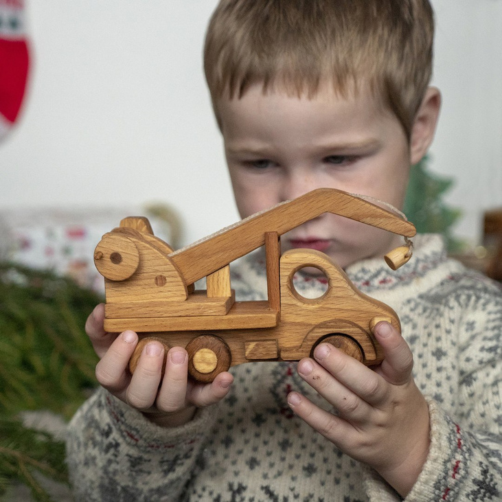 Магнитный кран - Деревянная игрушка