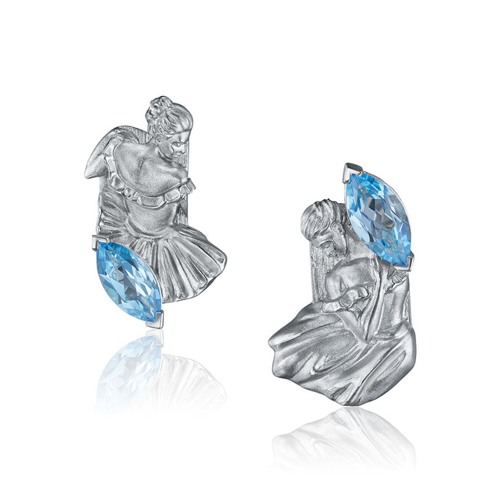 Серьги серебряные с топазами DEGA’S INSPIRATION EARRINGS