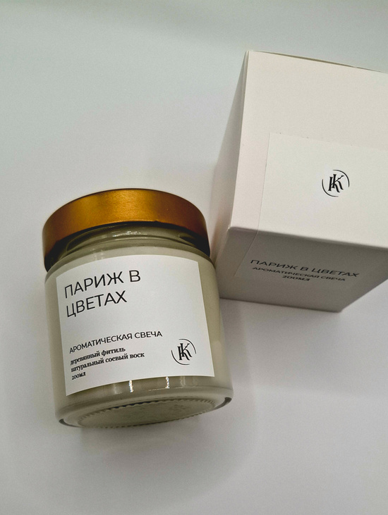 Ароматическая свеча "Париж в цветах"