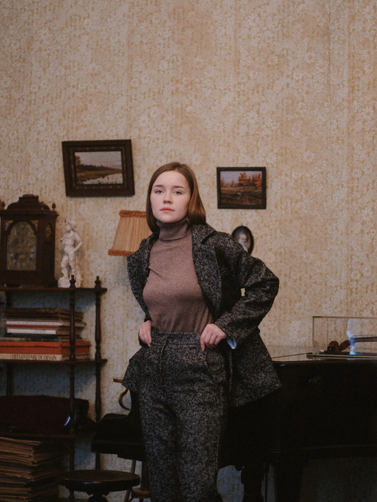 Брюки «Гольф» в ёлочку