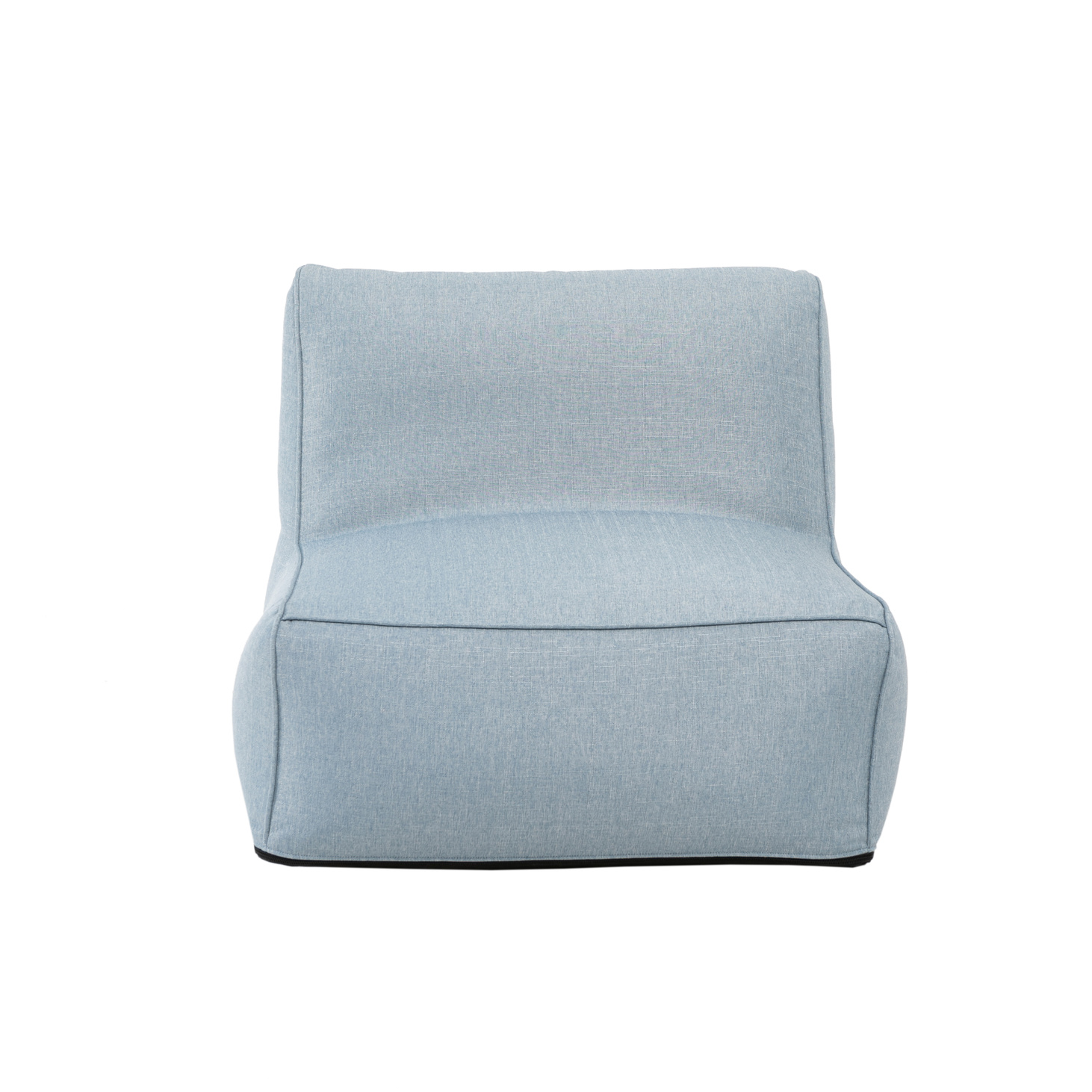Модульное кресло Lite в рогожке Голубое - фотография товара