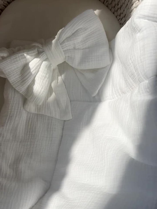 Конверт-одеяло на выписку, муслин молочный