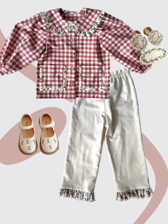 Костюм (блуза +брюки)