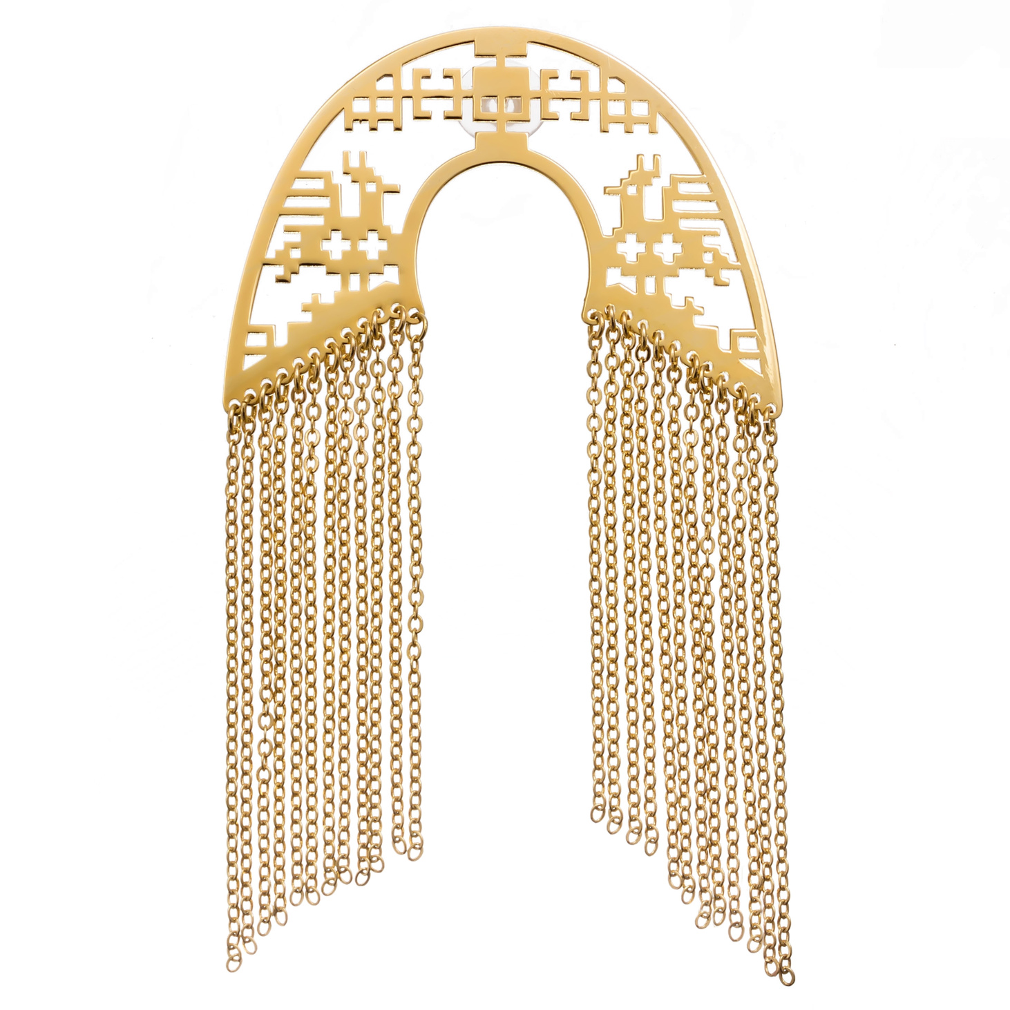 Моносерьга "Нити Пелагеи" - фотография товара