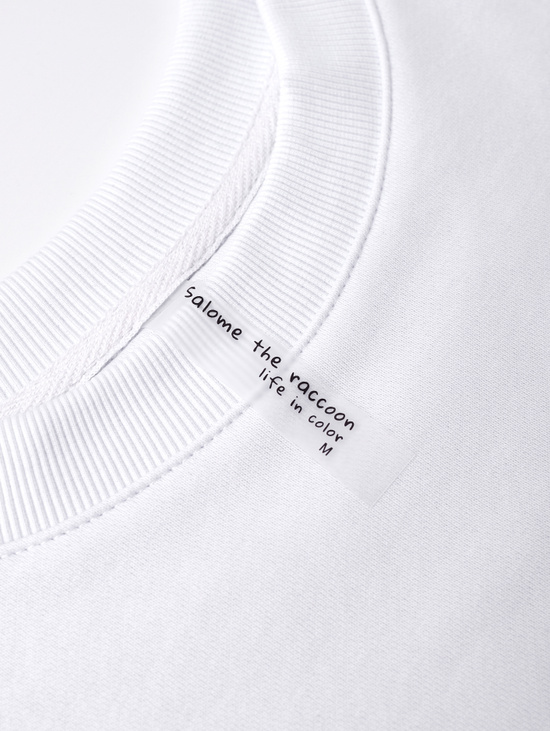 Свитшот SWEATSHIRT LONG SLEEVE NAME WHITE