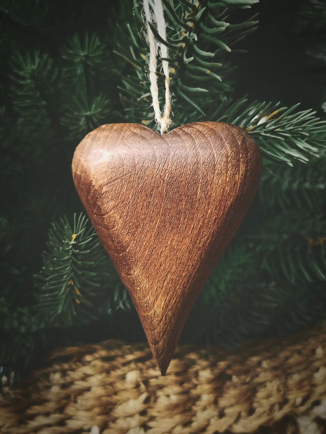 Елочная игрушка "Сердечко большое" - фотография товара