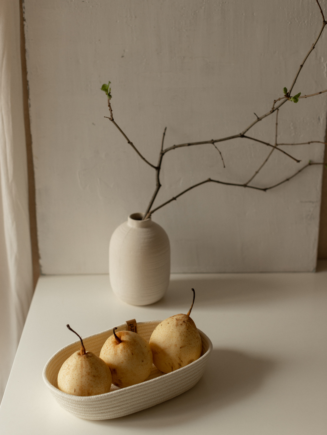 Корзина овальная из хлопкового шнура - фотография товара