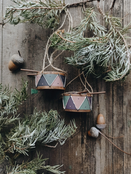 Елочная игрушка "Барабан"