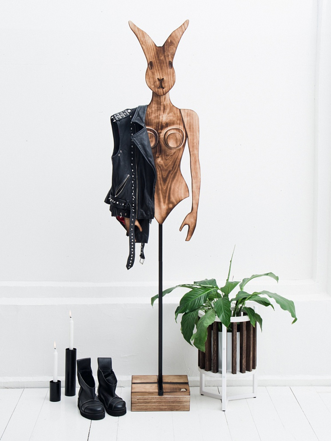 Арт-вешалка "Крошка" голова Заяц - фотография товара