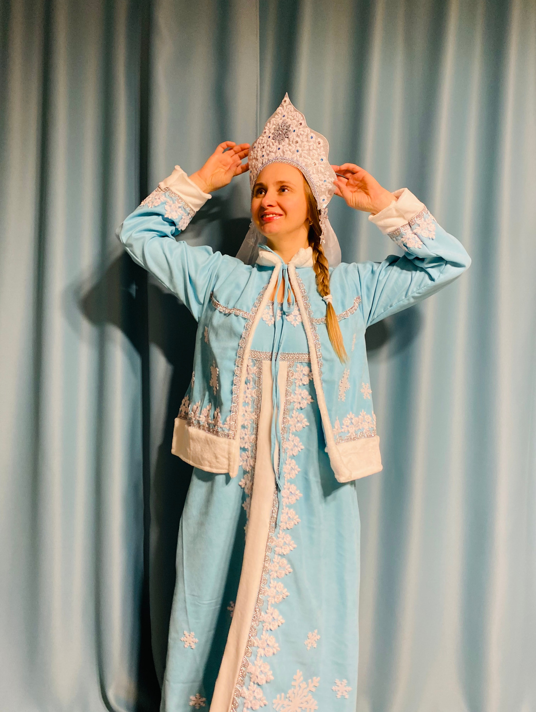 Костюм снегурочки 40-44 р хs, s, m - фотография товара