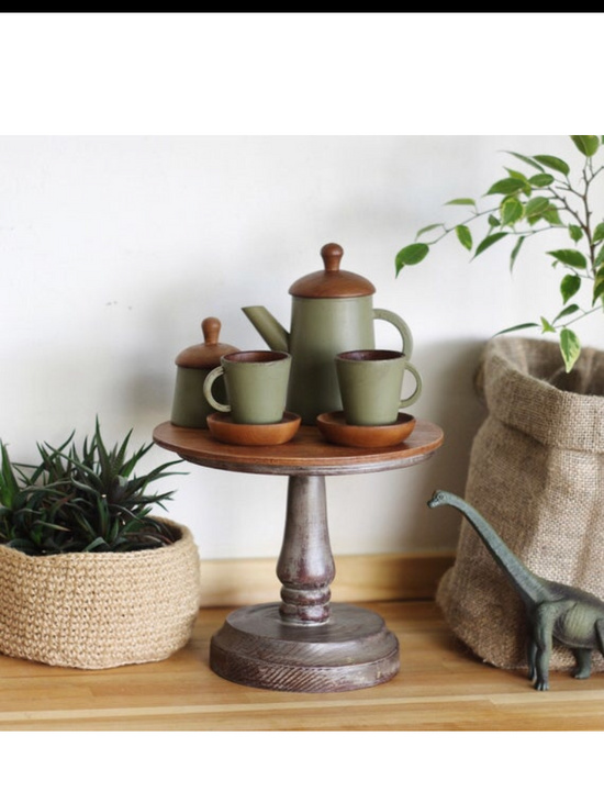Набор для чаепития из дерева