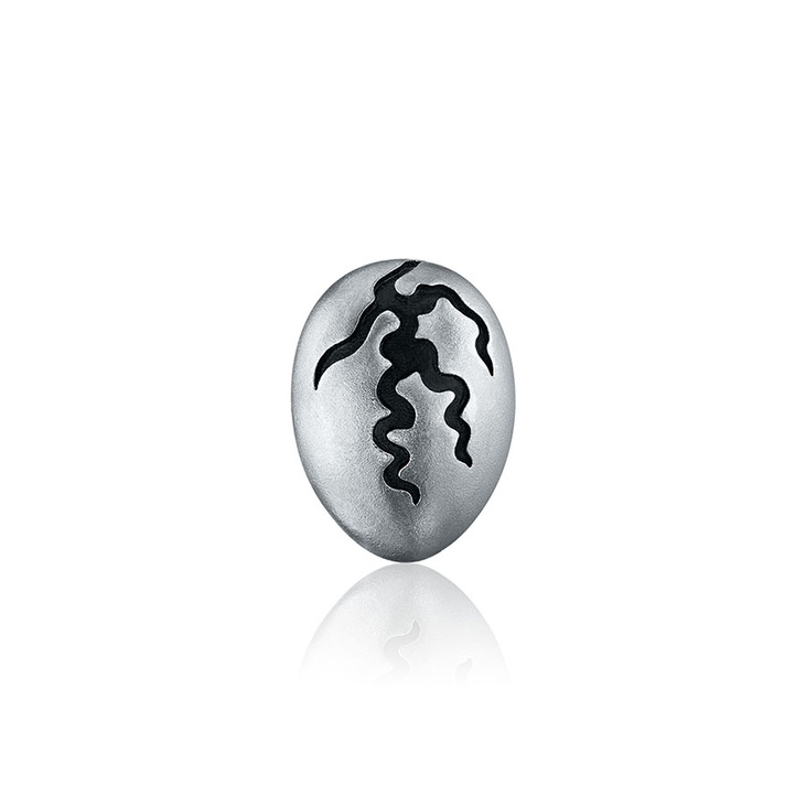 Серебряная пусета METAMORFOZA