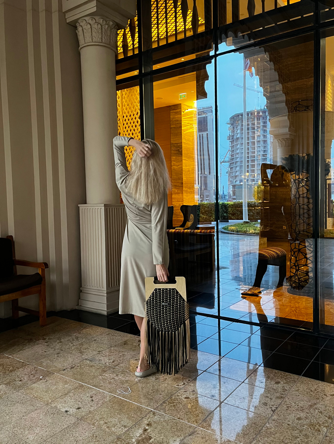 Плетеная макраме сумка с бахромой “ASMARA BAG” - фотография товара