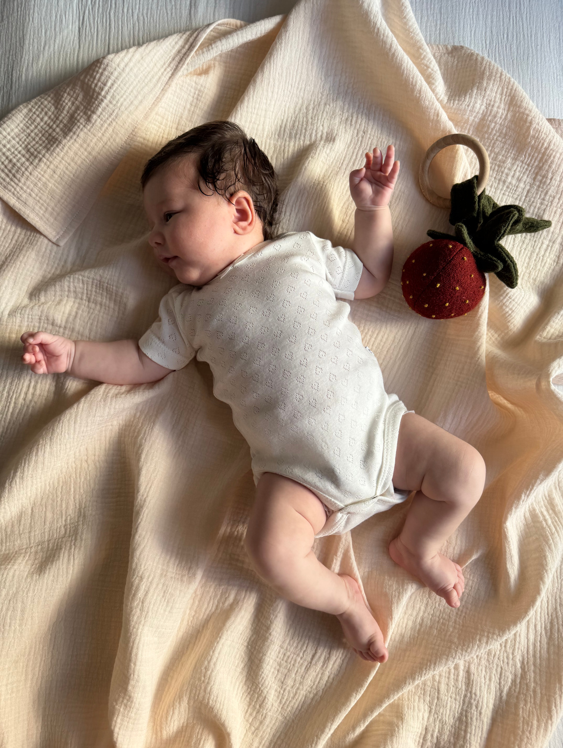 Муслиновая пеленка "Румяный" - фотография товара