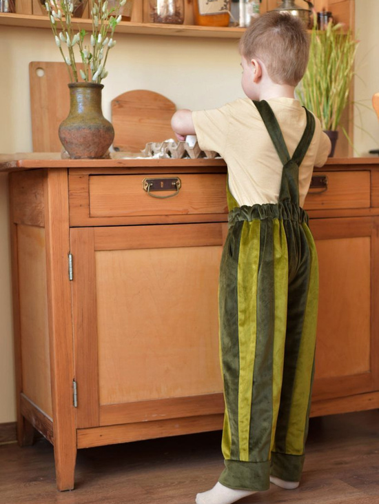 Полукомбинезон "полоска"