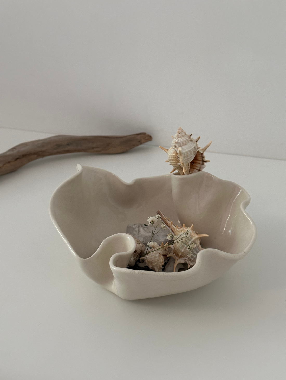 Вазочка «Tridacna» керамическая - фотография товара