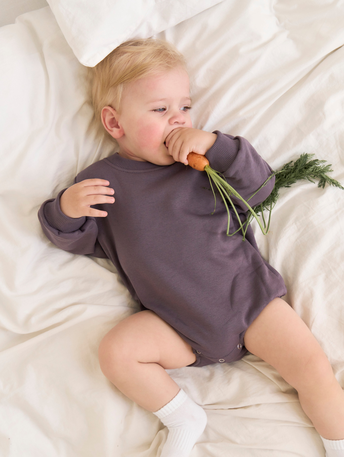 Боди "Оверсайз", баклажан - фотография товара