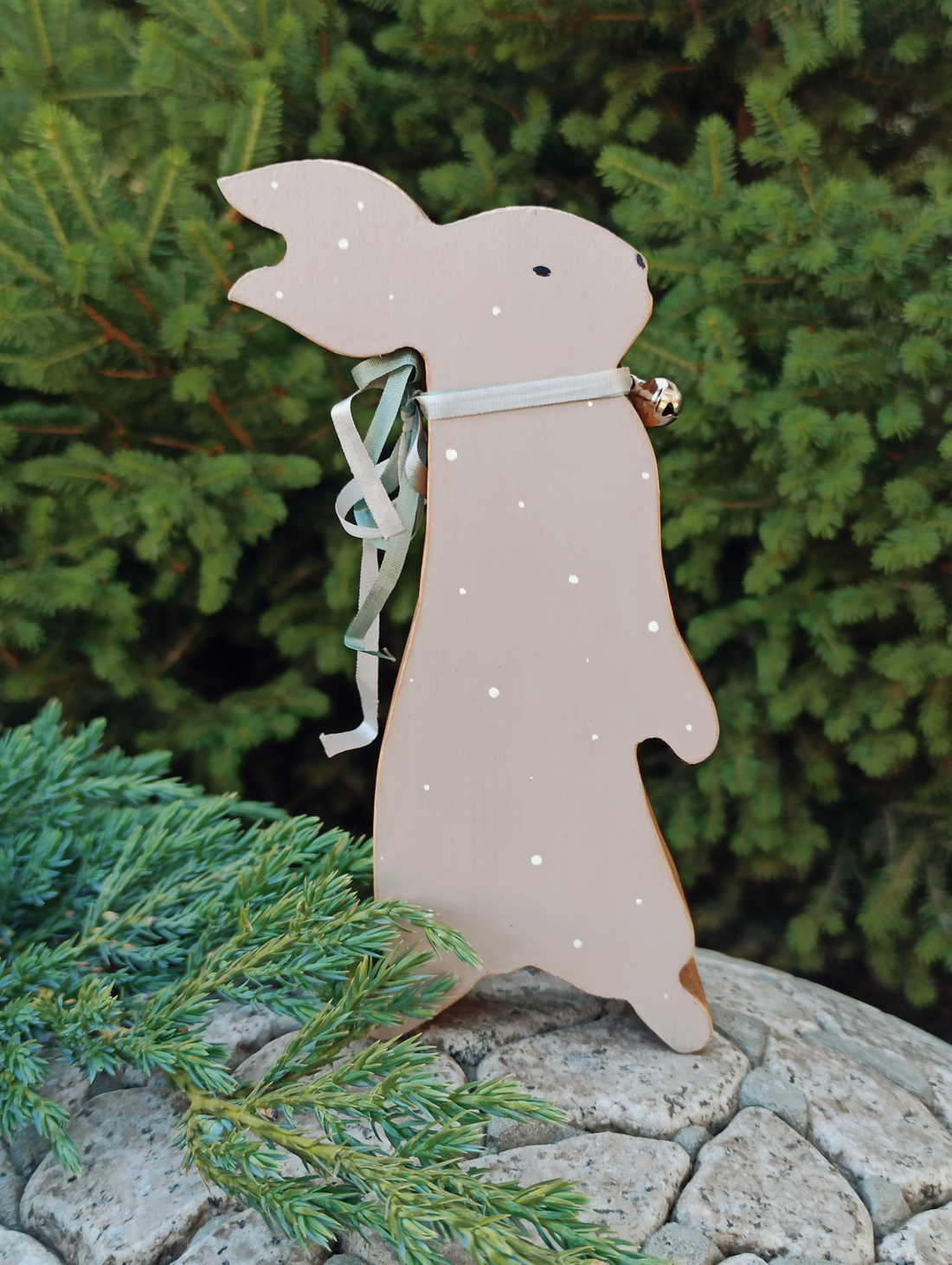 Большой интерьерный зайчик "Степан" - фотография товара