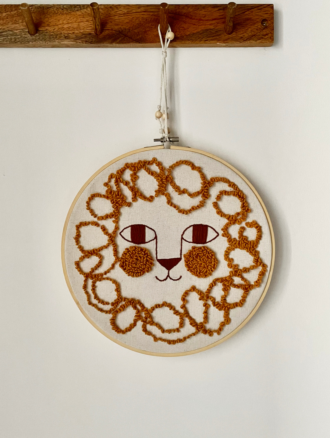 Панно в детскую настенное "Лев" - фотография товара