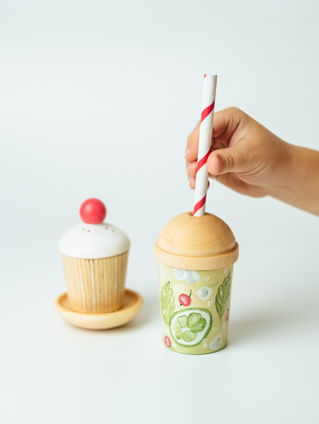 Игровой набор "Пирожное и стаканчик лимонада" - фотография товара