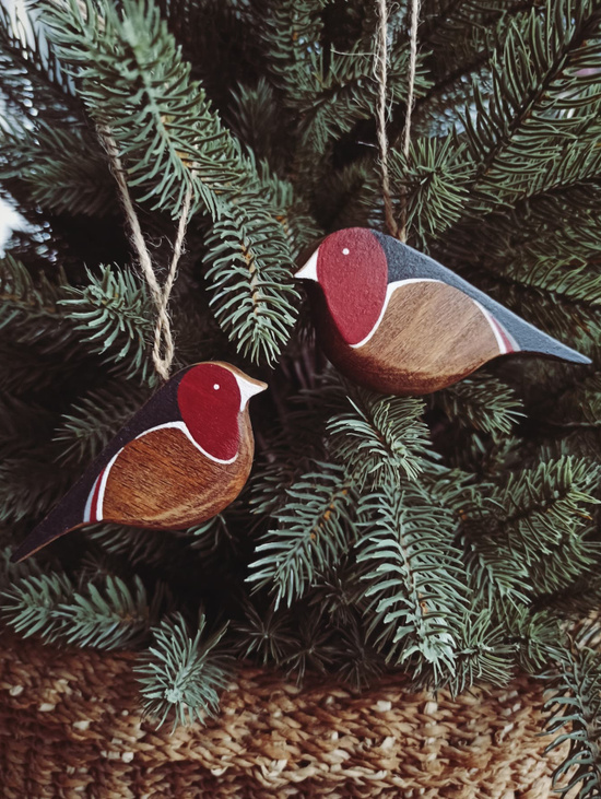 Елочная игрушка "Снегирь большой"