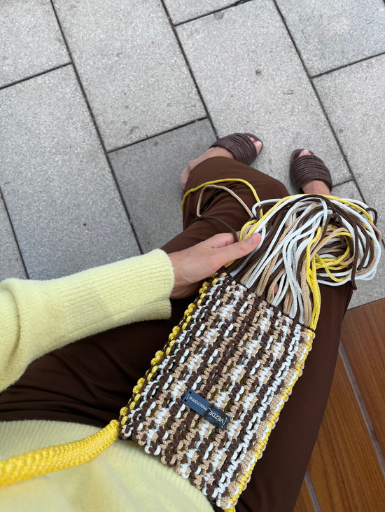 Сумка макраме с бахромой “MALE BAG”