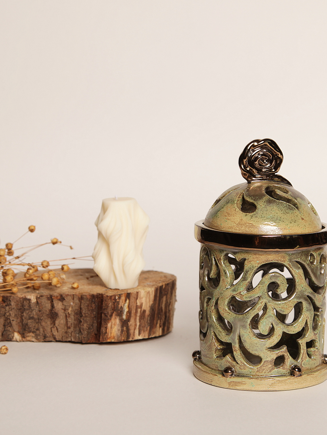 Подсвечник курильница ажурная - фотография товара