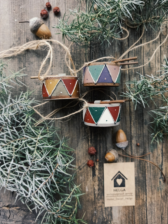 Елочная игрушка "Барабан"