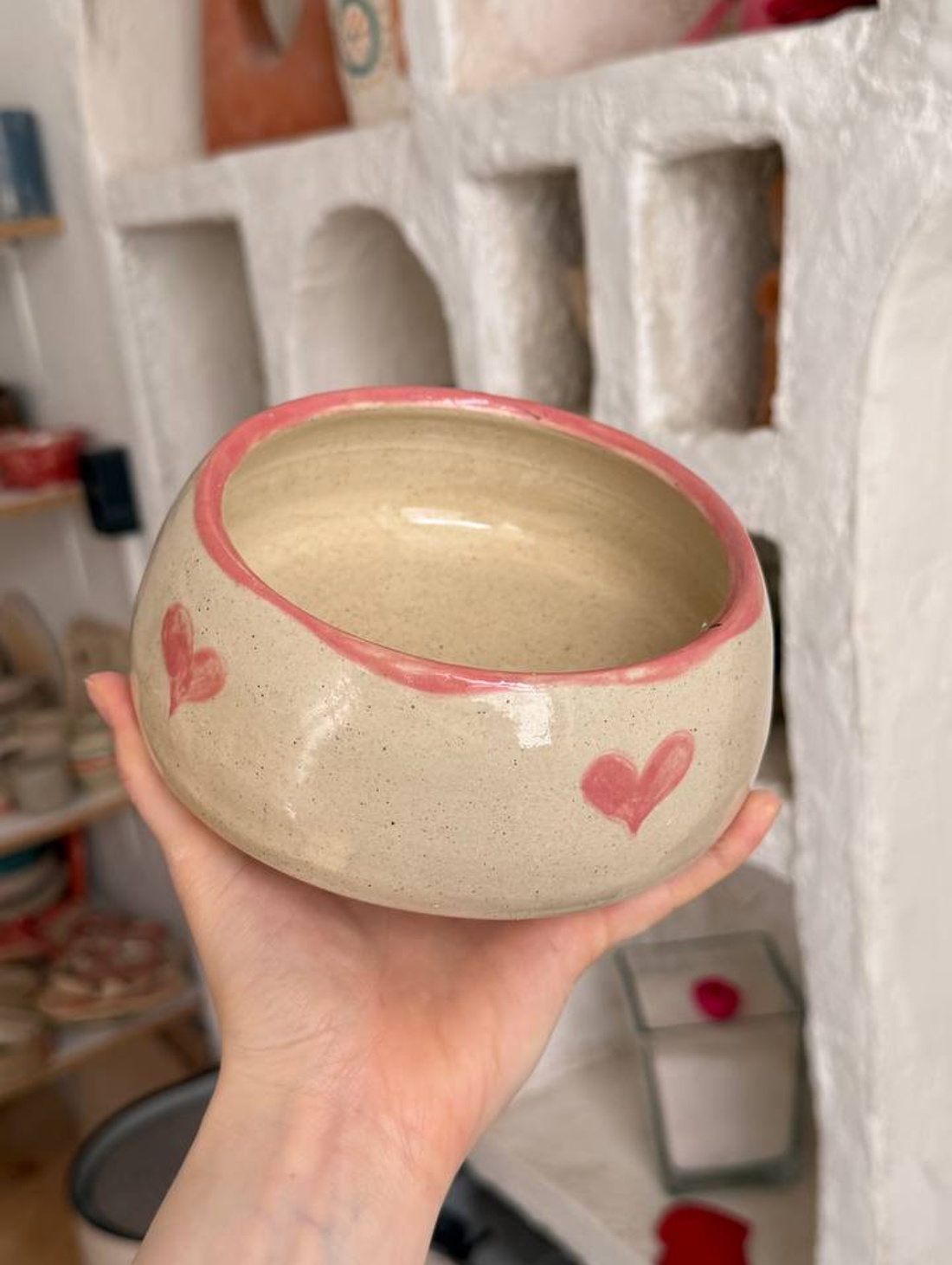 Миска "Сердечки" - фотография товара