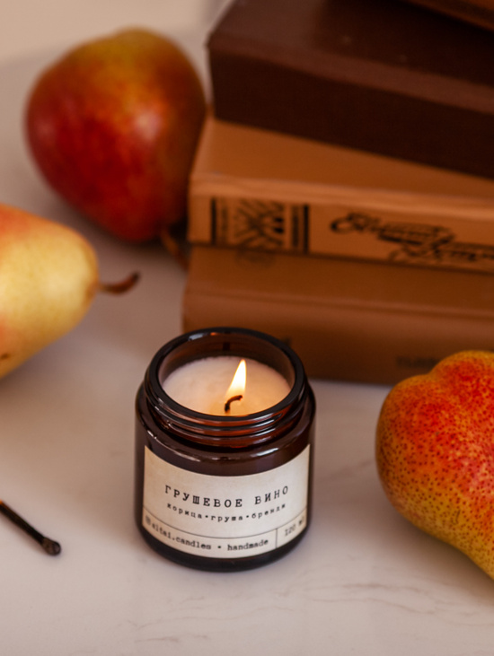 Аромасвеча "Грушевое вино"