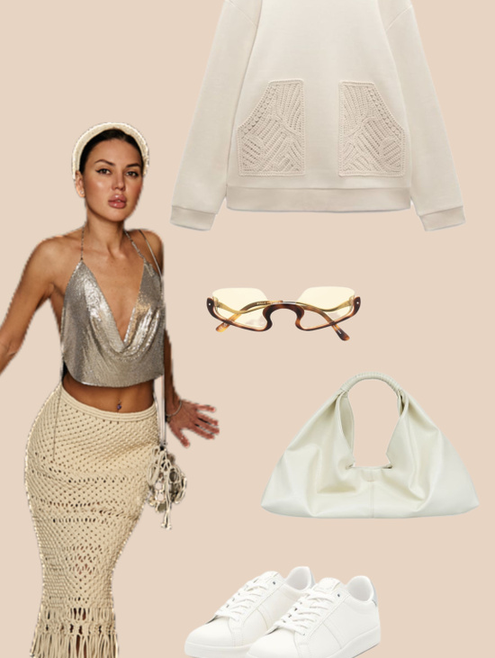 Юбка плетеная BOHO