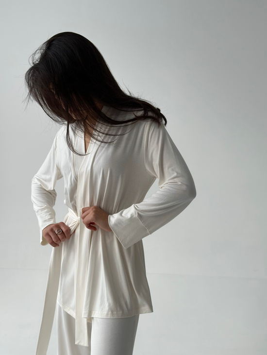 Костюм Viscose Elegance Молочный
