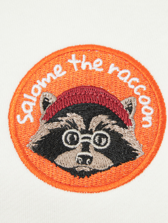 Свитшот SWEATSHIRT LONG SLEEVE RACCOON-ORANGE MILK