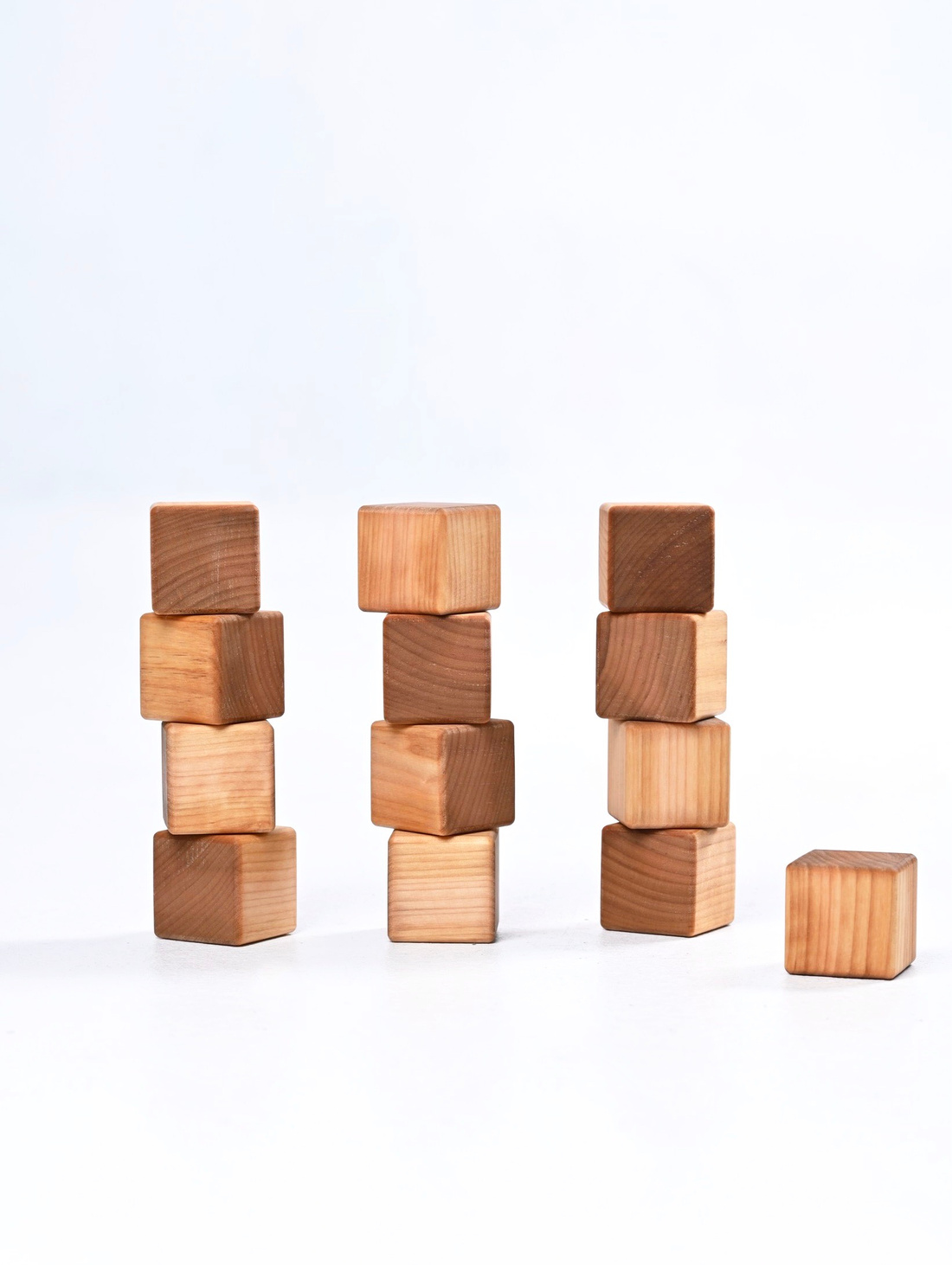 Кубики деревянные 16шт - фотография товара